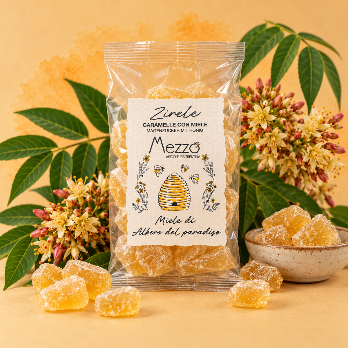 Zirele con miele dell'Albero del Paradiso