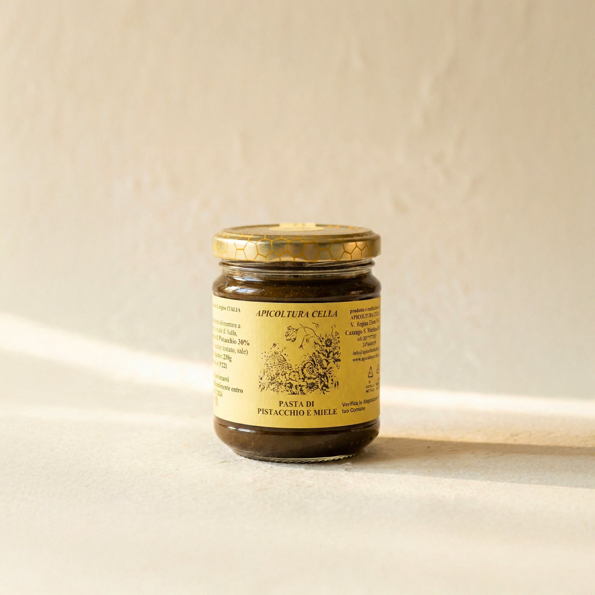 Pasta di pistacchio e miele