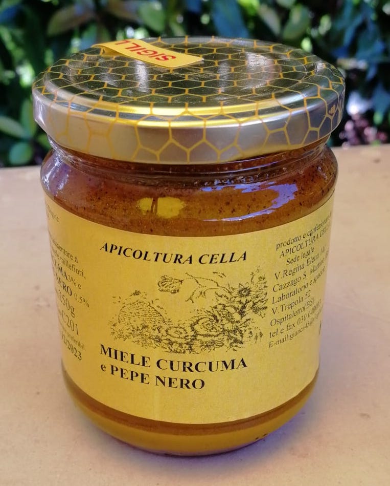 Curcuma pepe e miele