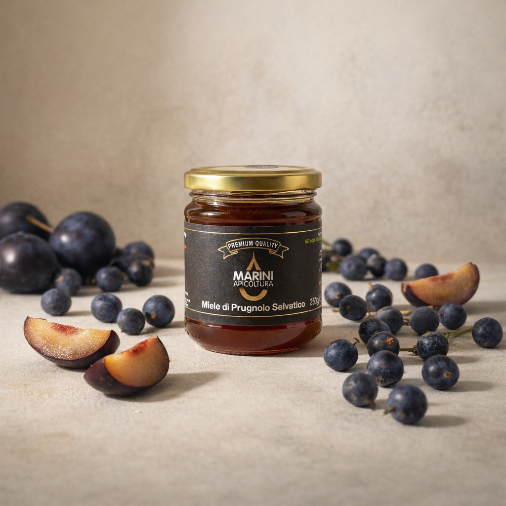 Miele bio di Prugnolo - Variante B frutto botanico quadrata