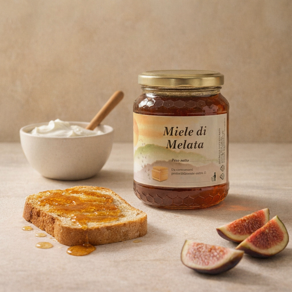 Miele di Melata - Variante B pairing dolce quadrata