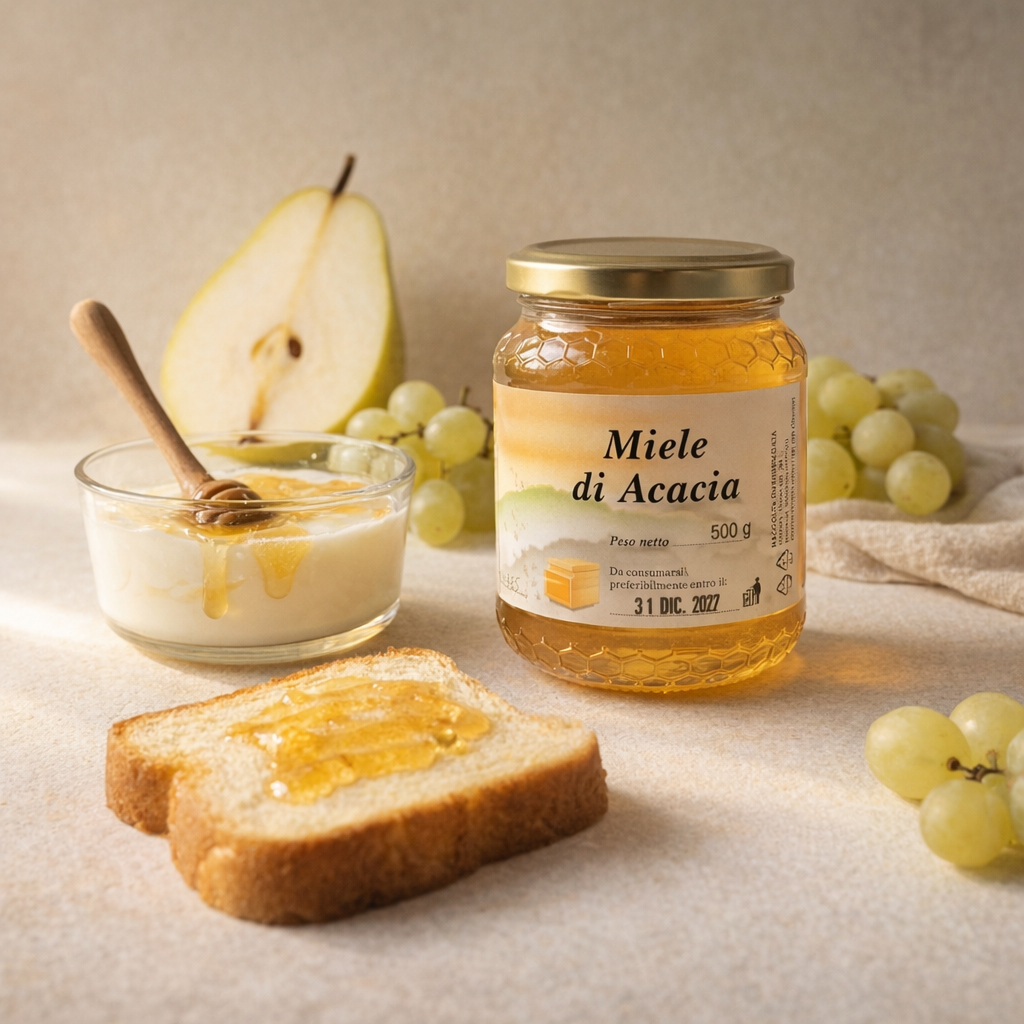Miele di Acacia - Variante B pairing dolce quadrata