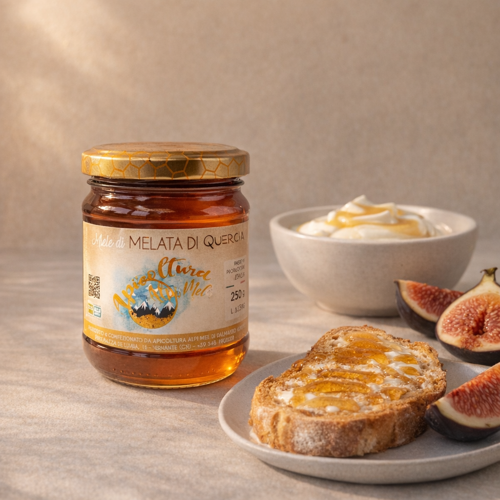 Miele di Melata di Quercia - Variante B pairing dolce quadrata