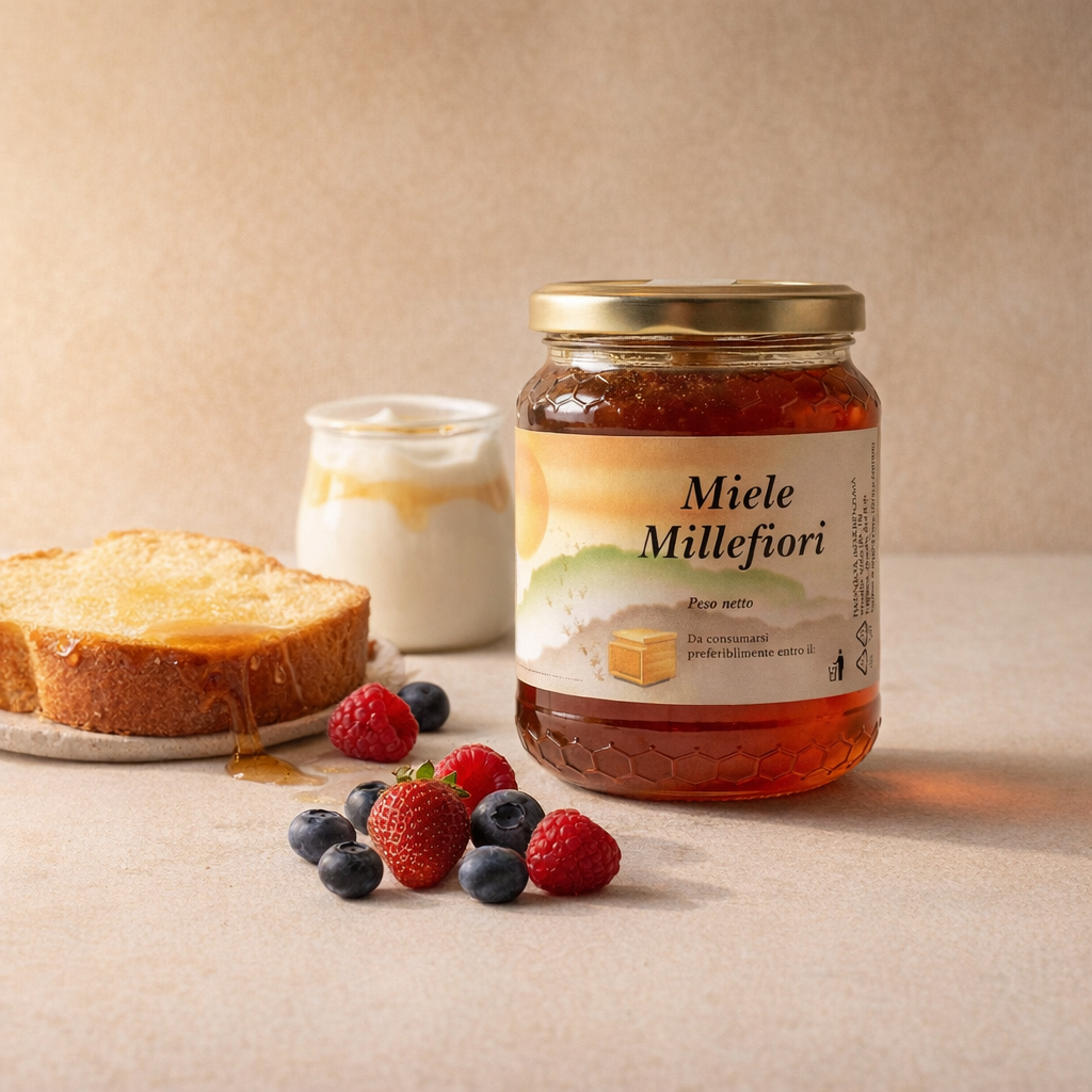 Miele Millefiori - Variante B pairing dolce quadrata